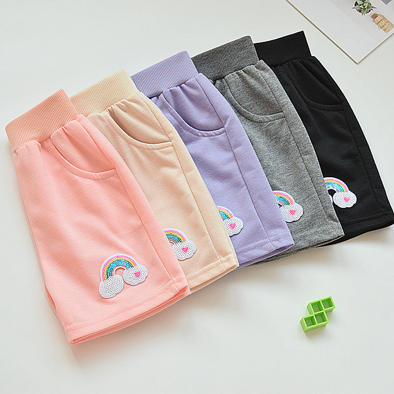 Girls' Cotton Capri Sport Pants