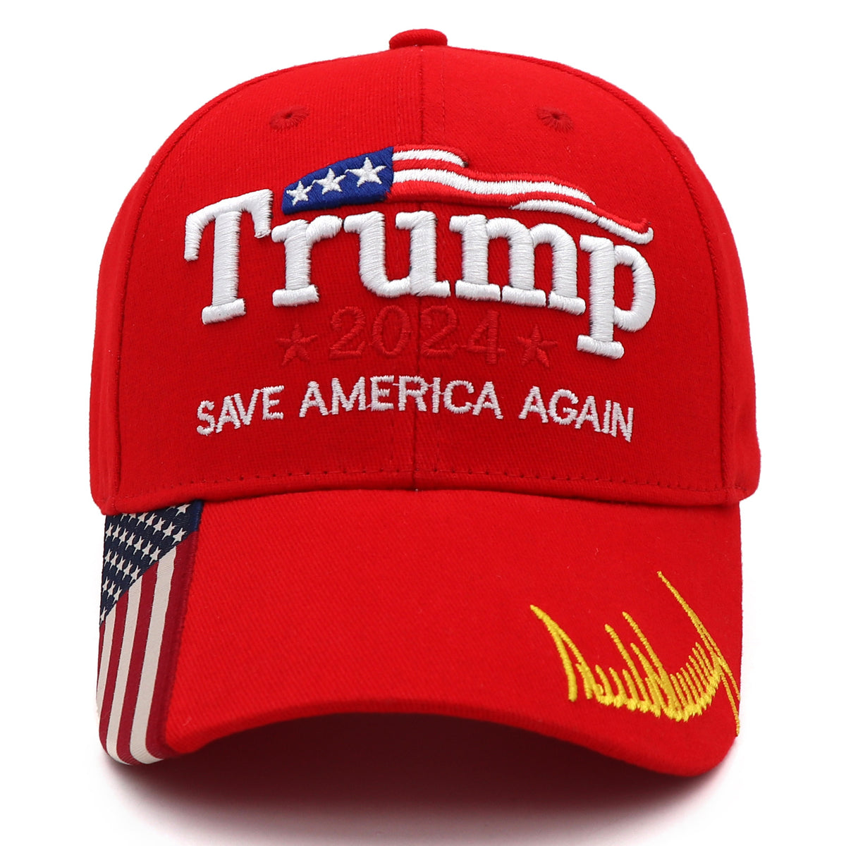 Trump Embroidered Cotton Baseball Cap