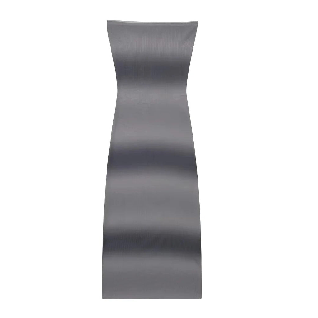 Grey print women's dress