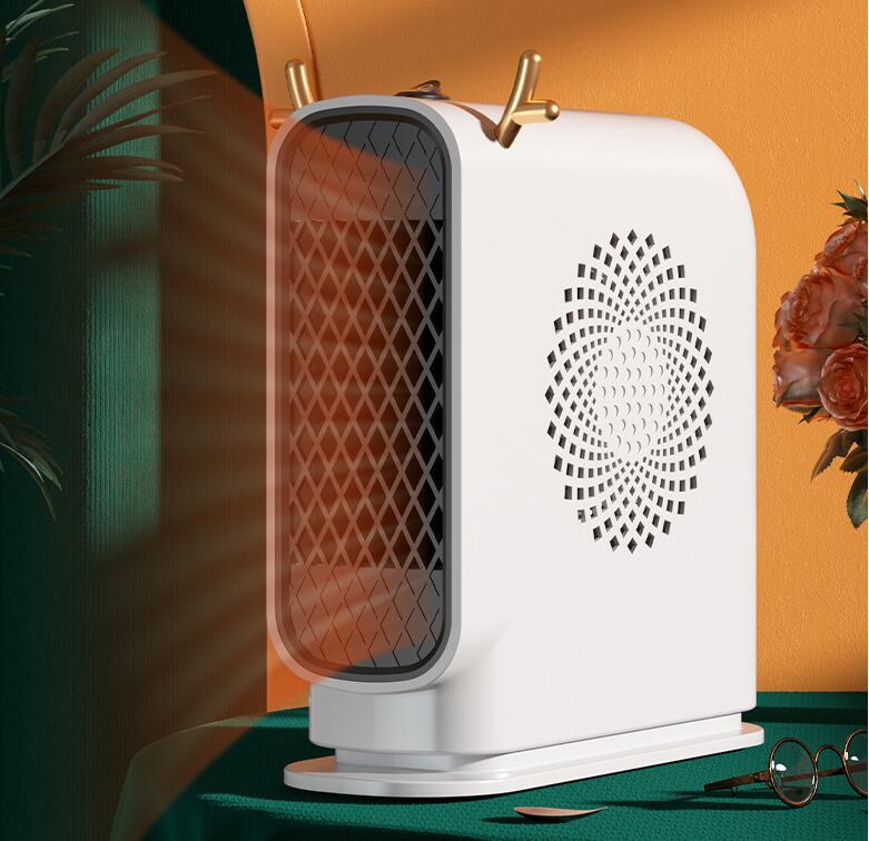 Portable Easy Use Electric Heater Fan 500W Antlers Decoration