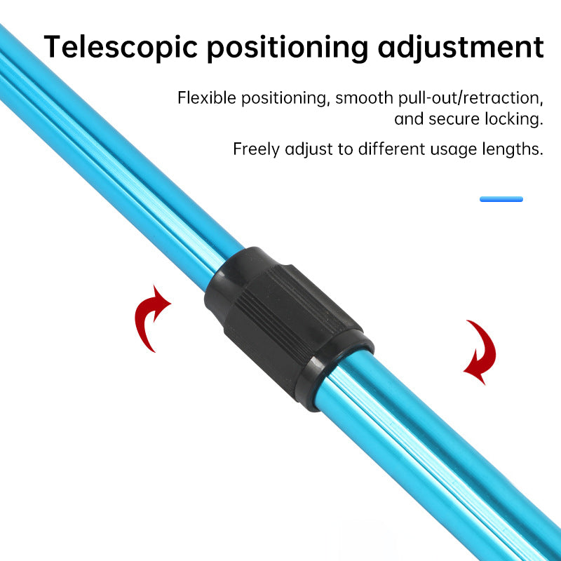 1PC Aluminum Alloy Retractable Triangular Fishing Net – Telescopic Folding Landing Net with Extendable Pole, Portable Collapsibl eprolo