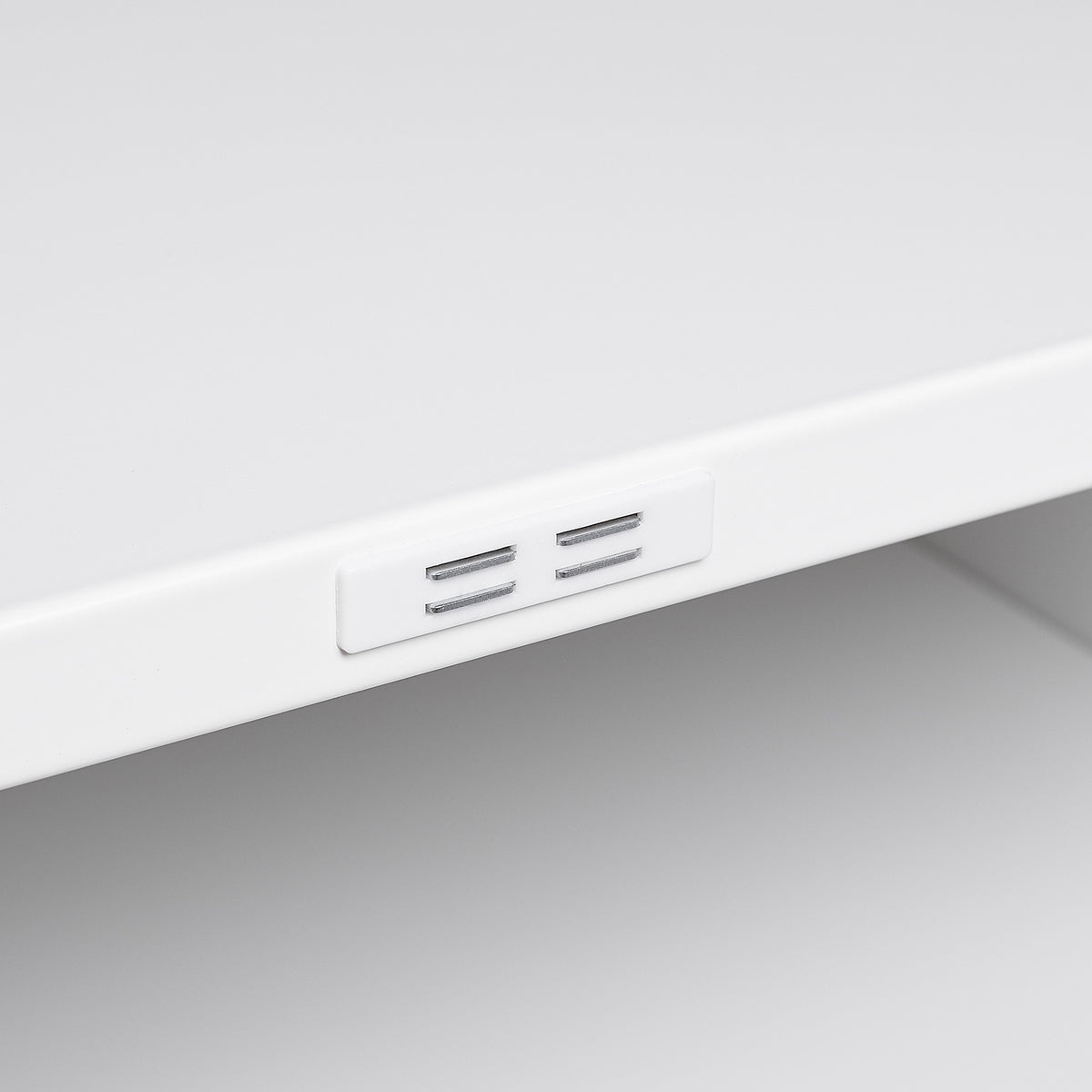 White Mobile Steel Copier Stand Cabinet