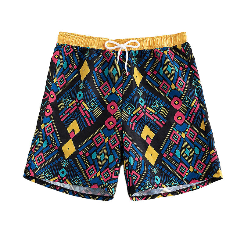 Women's Printed Mid-Length Swim Shorts