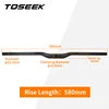 Manillar de bicicleta de montaña de carbono TOSEEK de 31.8mm