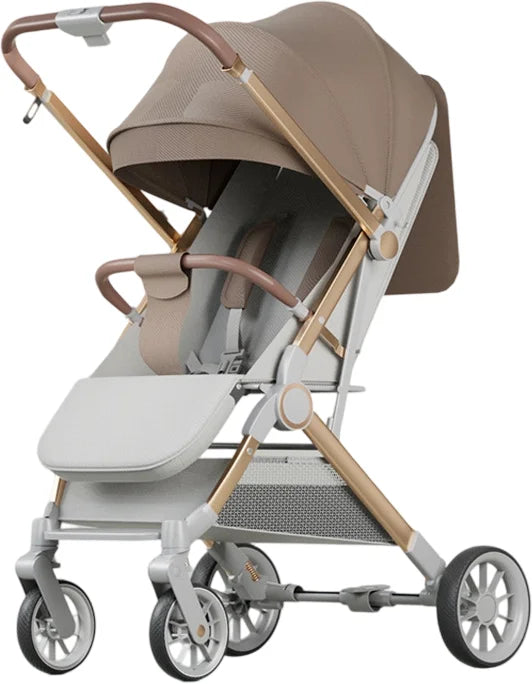 Wholesale Two-Way Baby Umbrella Stroller Lightweight Adjustable Linen Backrest One-Click Folding Safety Belt for Airplane Travel