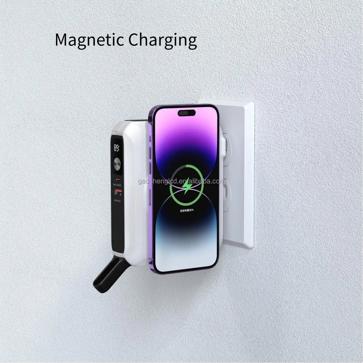 5-in-1 Wireless Charger Power Bank – Up to 15,000mAh