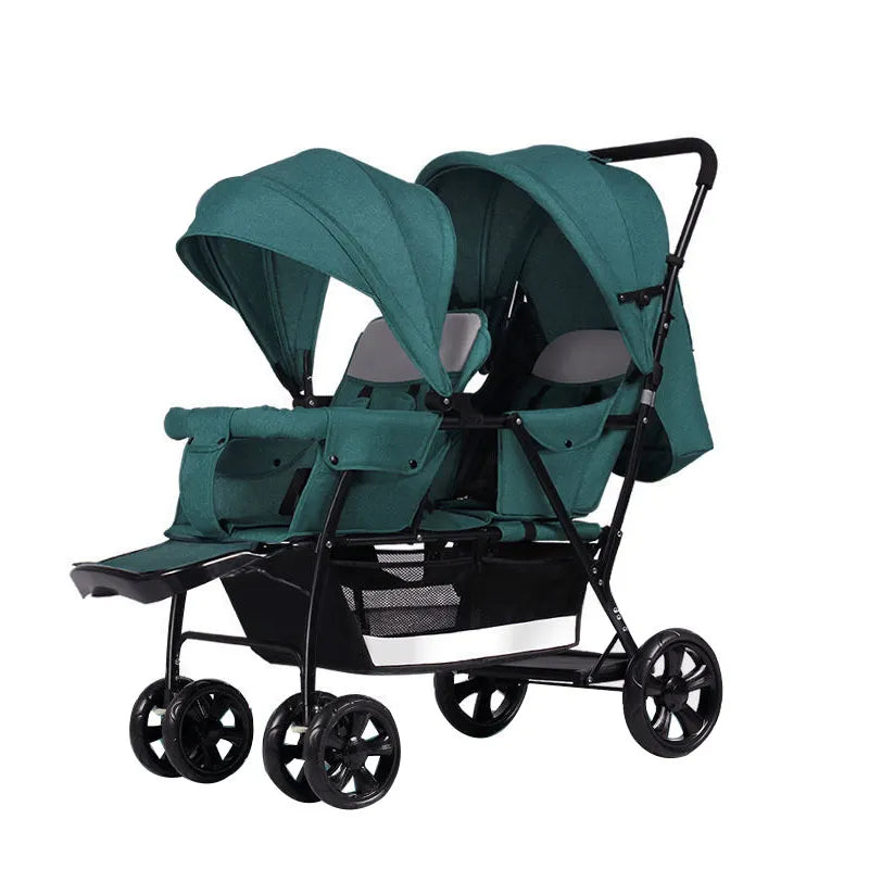 JXB Lightweight Twin Baby Stroller Wholesale Pram and Double Stroller for Twins