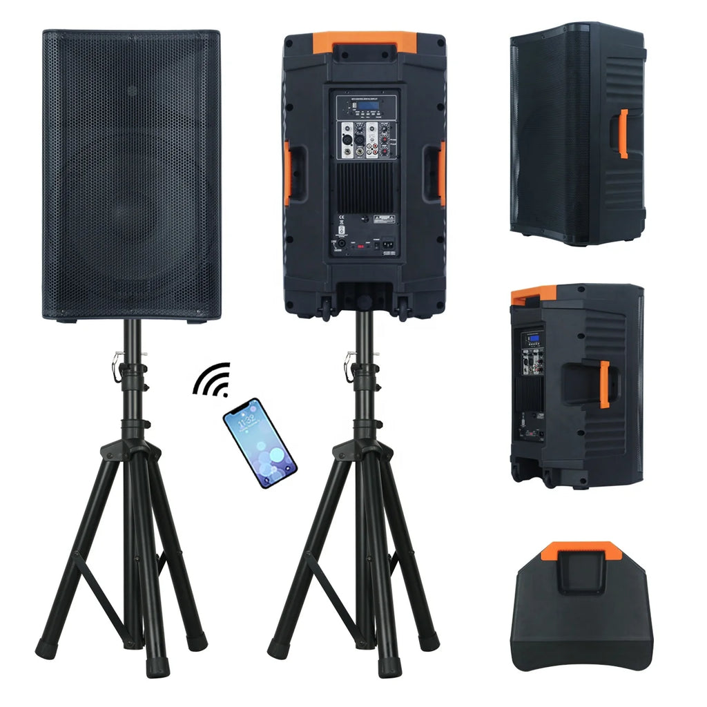 Sistema de altavoz PA activo de 15 pulgadas y 1800 W