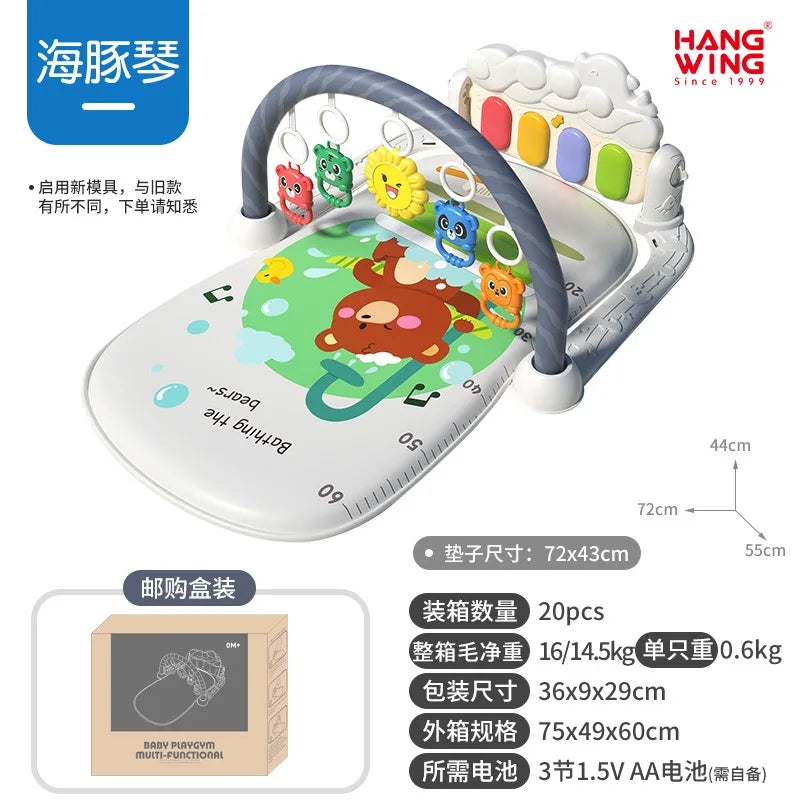 2025 New Baby Music Play Mat Puzzle Carpet Piano Keyboard Infant Playmat Early Education Gym Crawling Game Pad Toy Picnic
