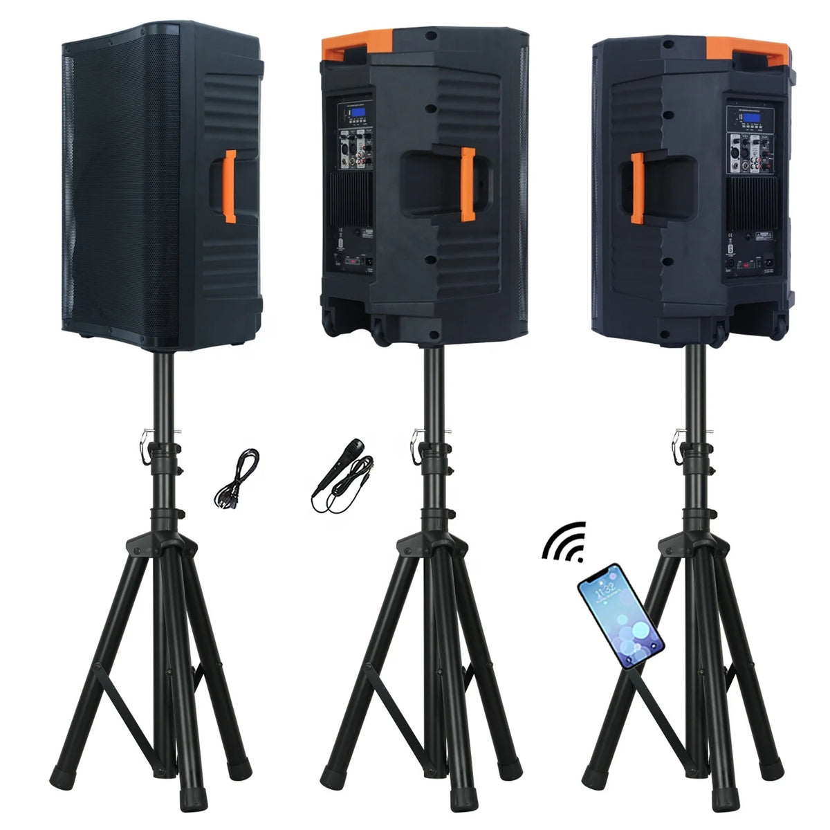 1800W 15-Inch Powered PA Speaker System