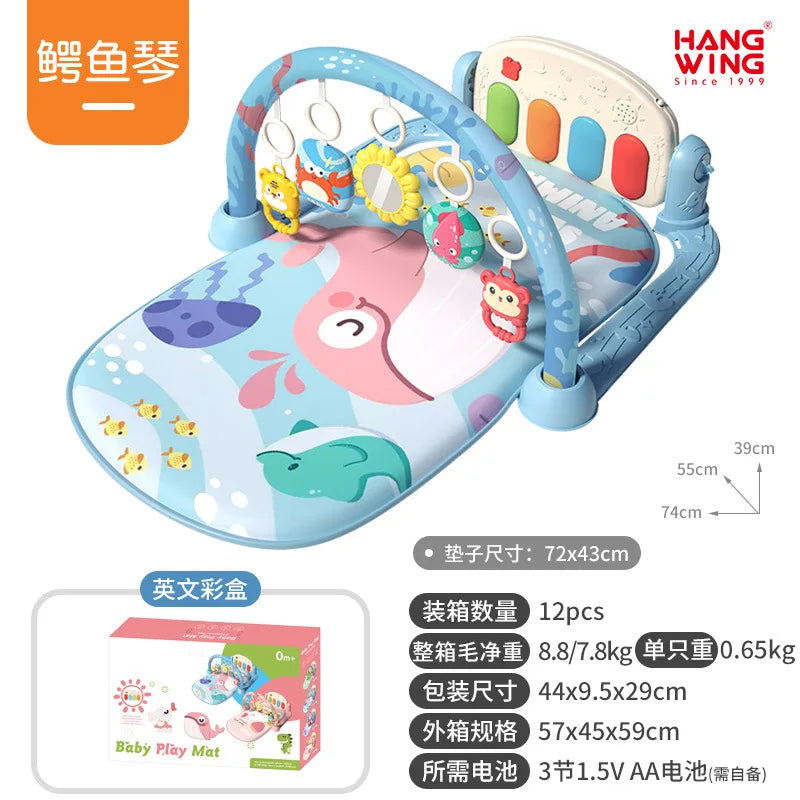 2025 New Baby Music Play Mat Puzzle Carpet Piano Keyboard Infant Playmat Early Education Gym Crawling Game Pad Toy Picnic