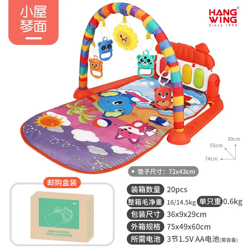 2025 New Baby Music Play Mat Puzzle Carpet Piano Keyboard Infant Playmat Early Education Gym Crawling Game Pad Toy Picnic