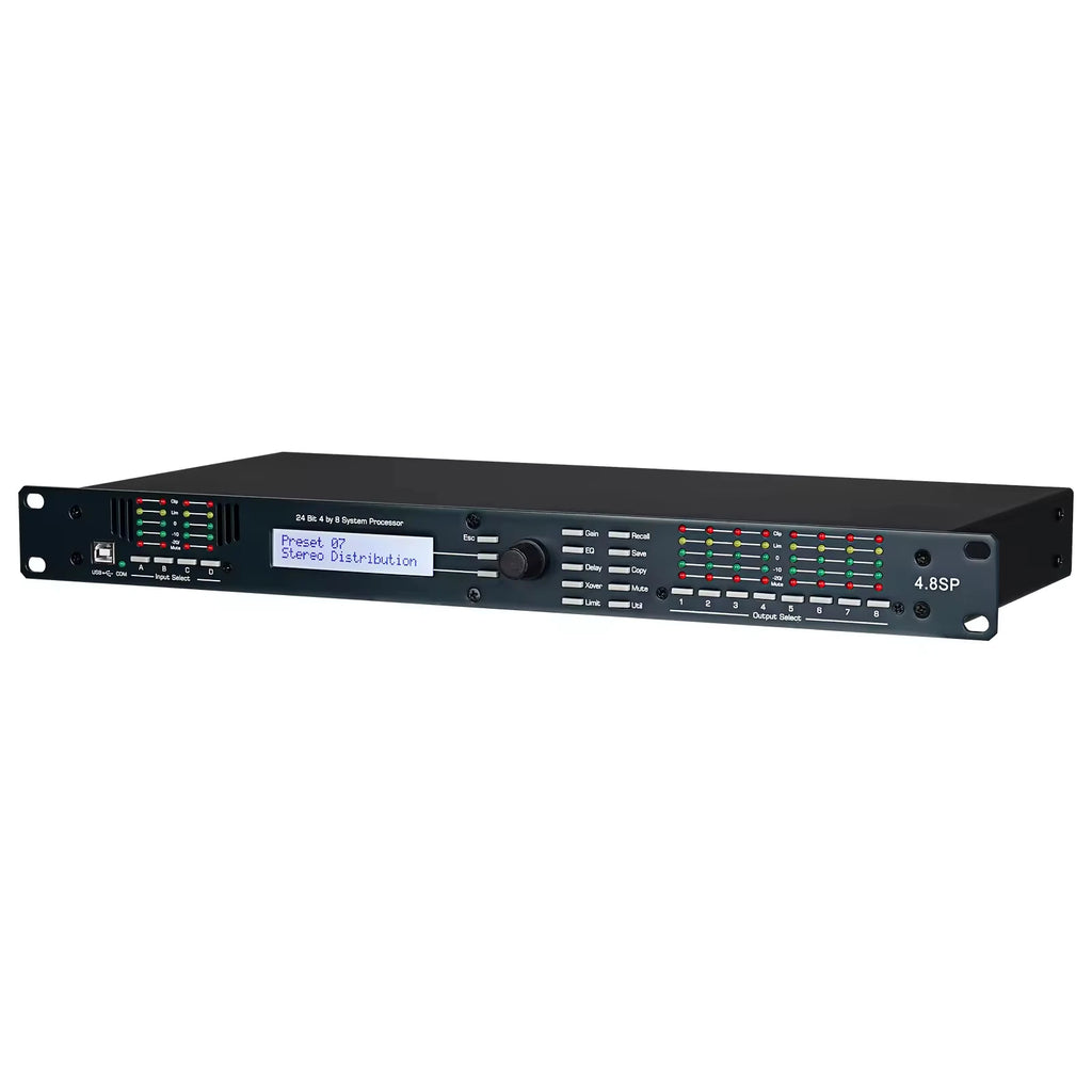 Procesador de audio digital 3.6SP/4.8SP con ecualizador y limitador