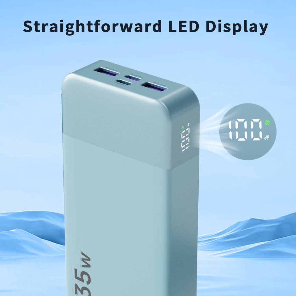 35W 10,000/20,000mAh Fast-Charge Power Bank