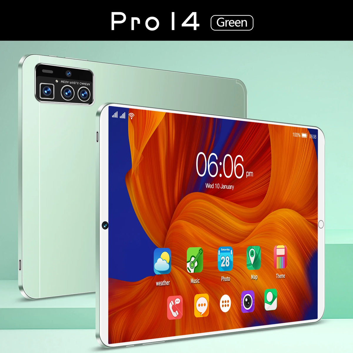Pro14 16GB/1TB Android 12 Tablet PC