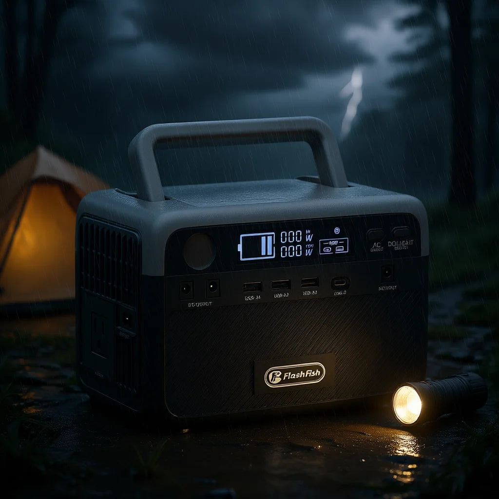 300W LiFePO4 Portable Power Station with MPPT