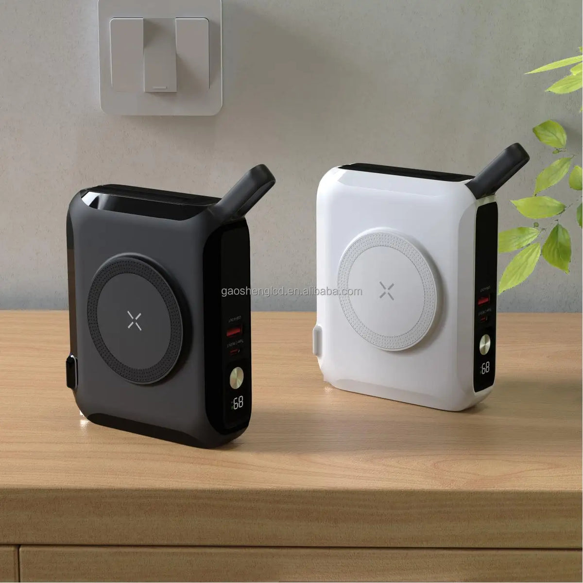 5-in-1 Wireless Charger Power Bank – Up to 15,000mAh