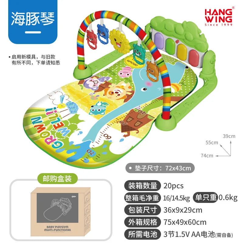 2025 New Baby Music Play Mat Puzzle Carpet Piano Keyboard Infant Playmat Early Education Gym Crawling Game Pad Toy Picnic