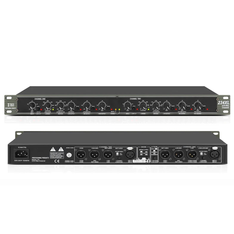XTUGA 234XL 2/3-Way Stereo & 4-Way Mono Crossover