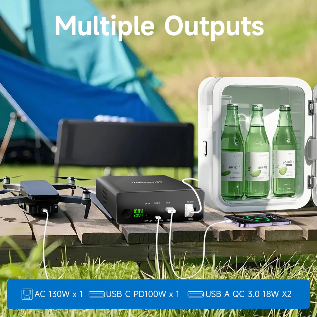 40,000mAh 100W Laptop Power Bank with AC Outlet