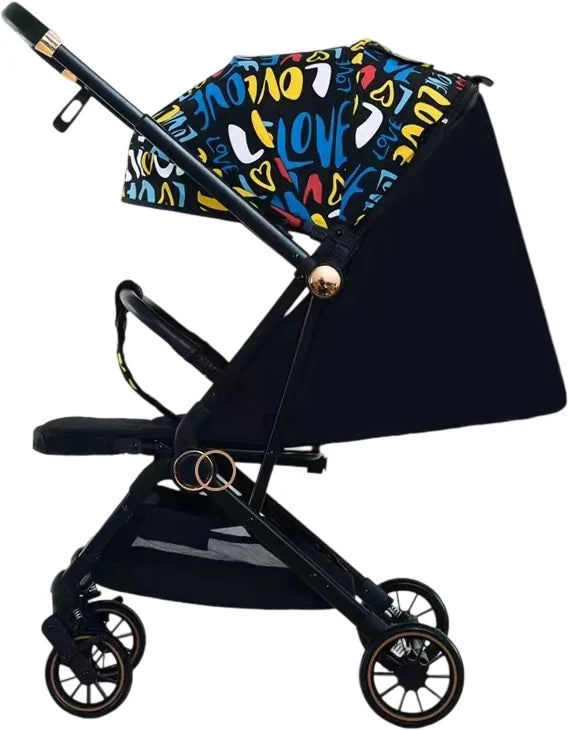 Wholesale Two-Way Baby Umbrella Stroller Lightweight Adjustable Linen Backrest One-Click Folding Safety Belt for Airplane Travel