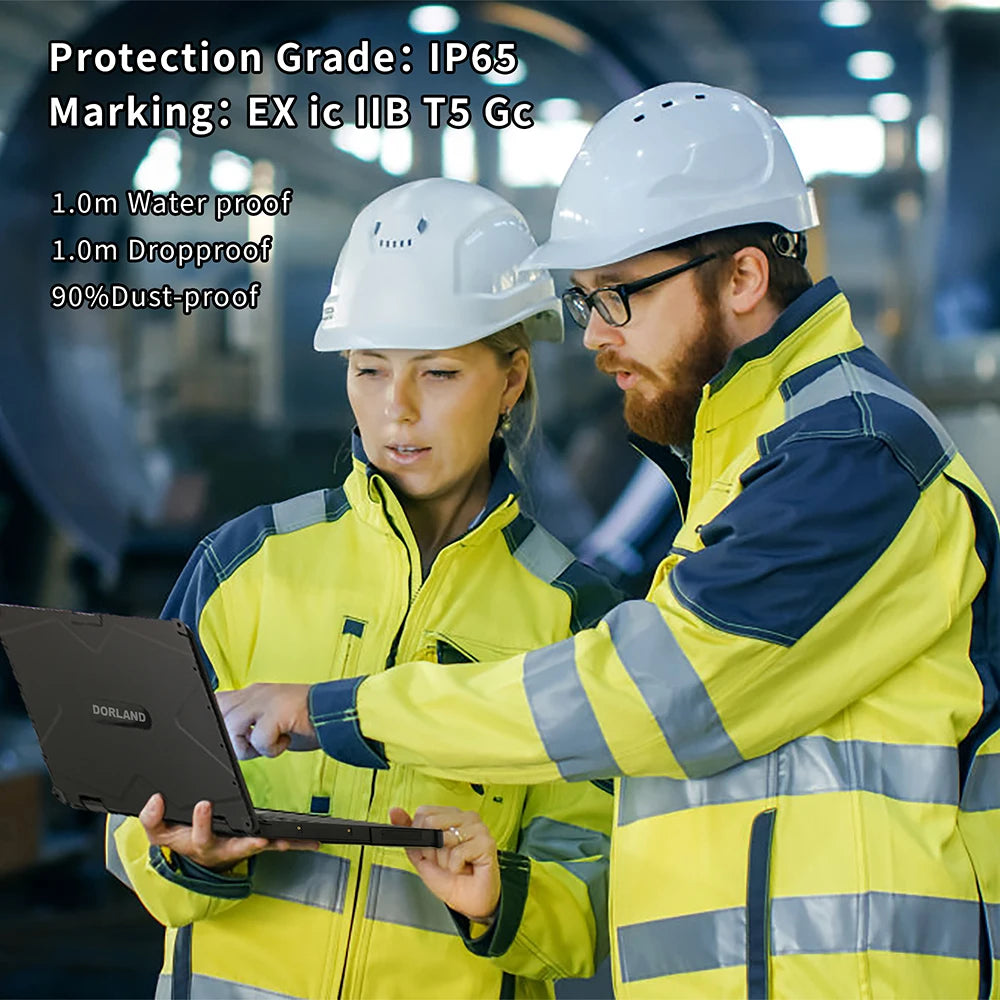 Dorland Ex NB09S 14-Inch IP65 Intrinsically Safe Industrial Laptop
