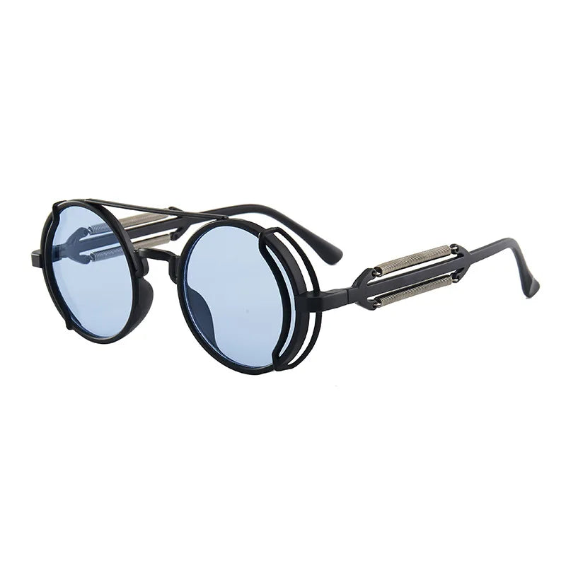 Retro Round Gothic Steampunk Sunglasses