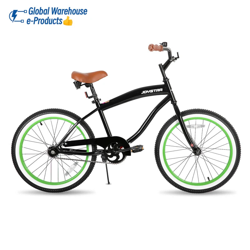 JOYSTAR 24-Inch Single-Speed Beach Cruiser Bike