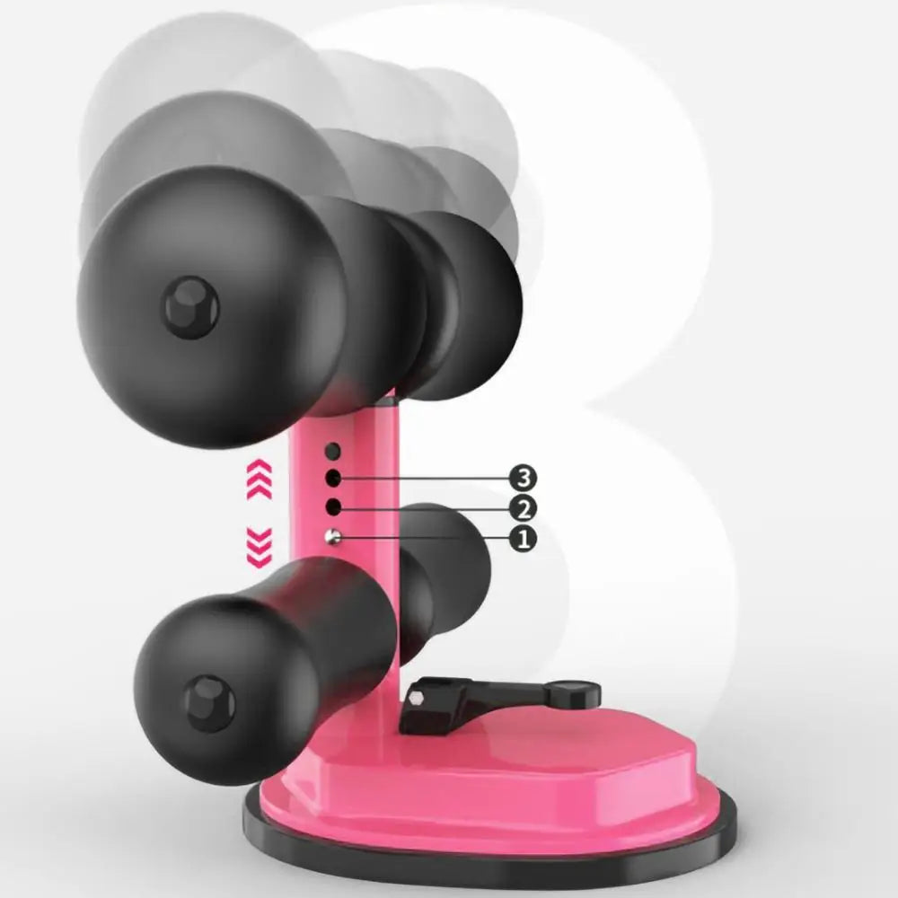 Adjustable Suction Sit-Up Bar with Foam Ankle Support