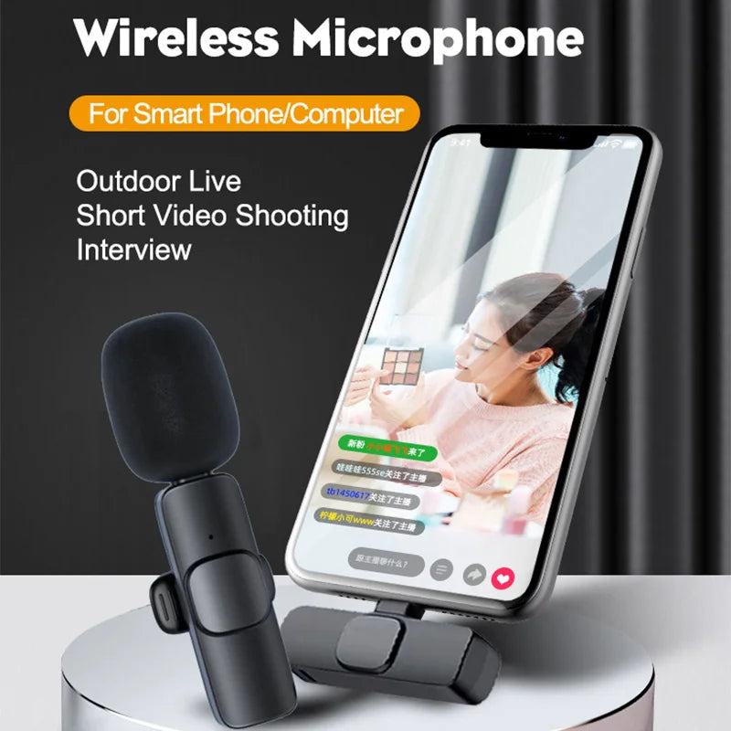 Mini Wireless Lavalier Microphone for iPhone