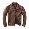Men’s Windproof Winter Leather Jacket