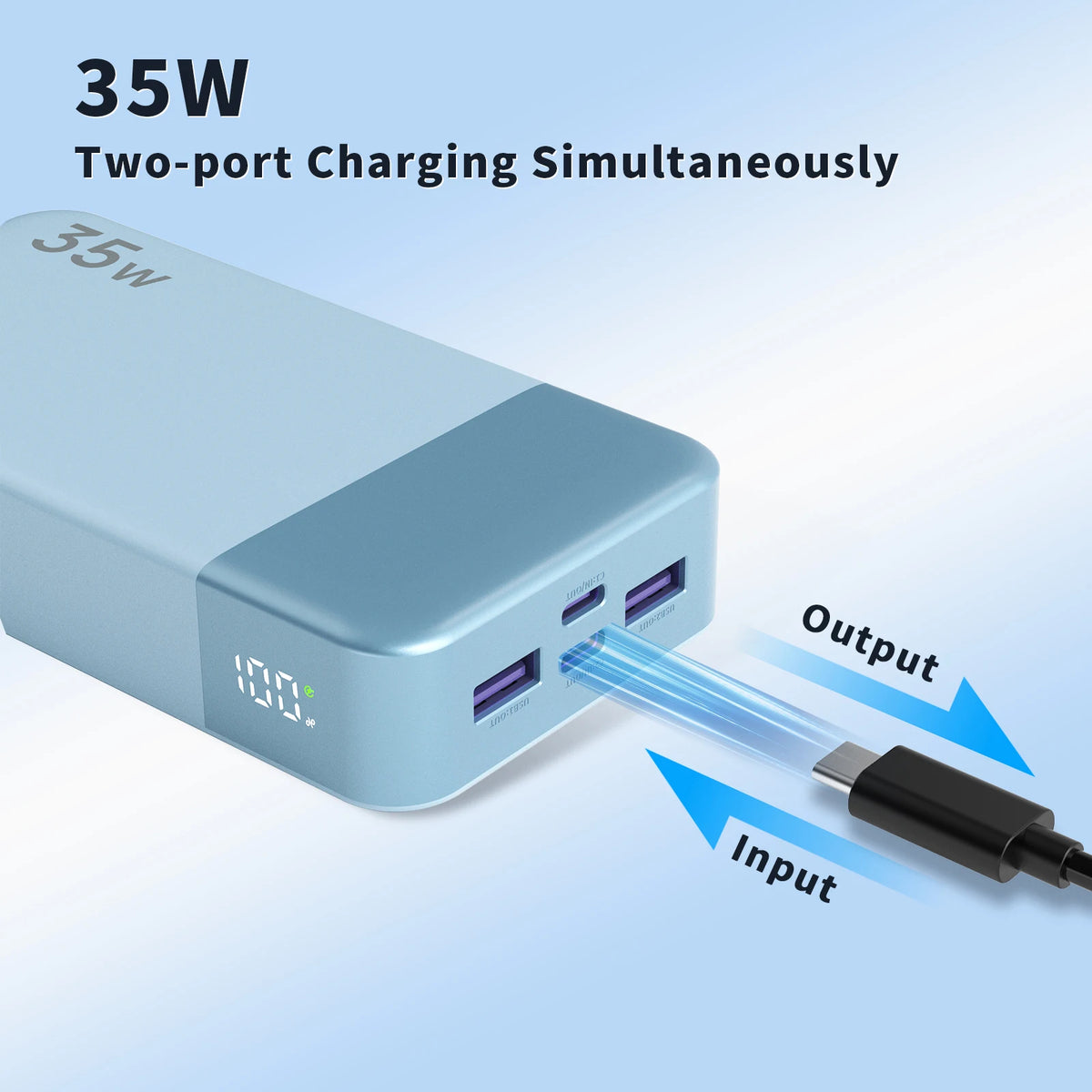 35W 10,000/20,000mAh Fast-Charge Power Bank