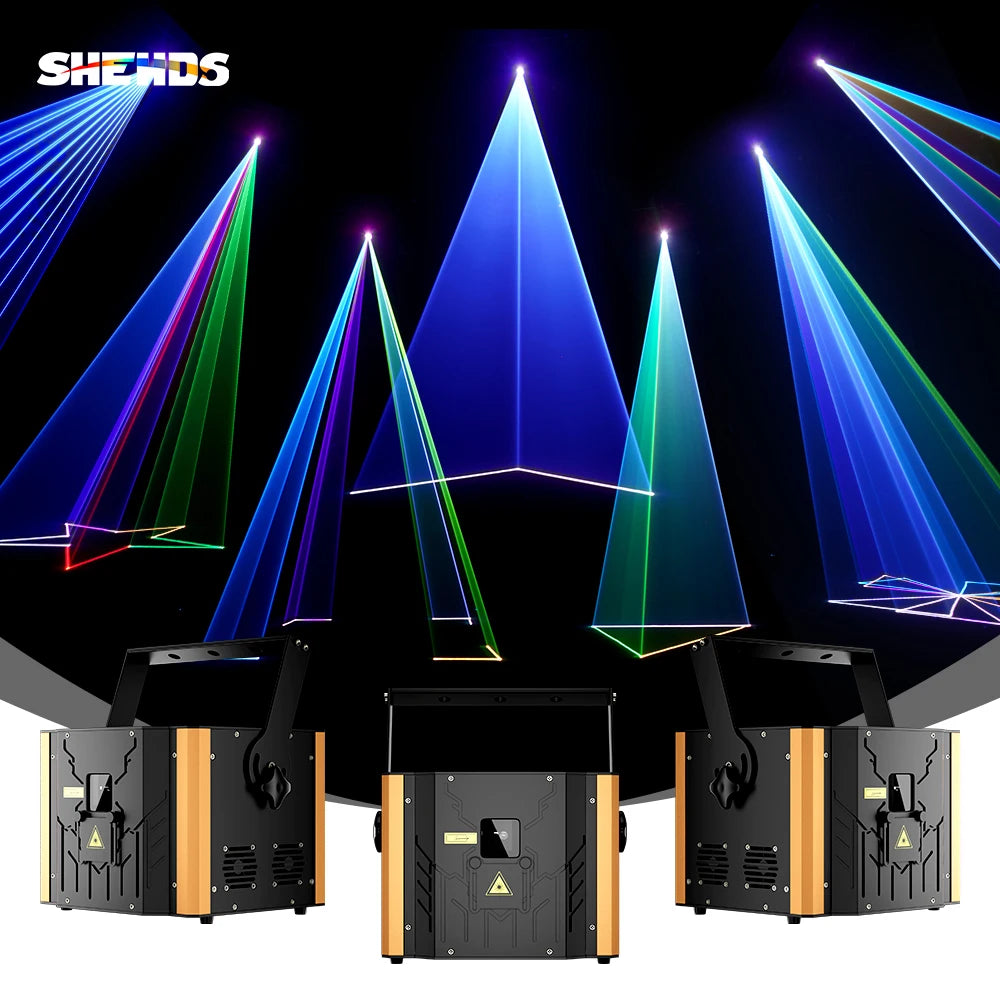 Shehds 12W RGB DMX/ILDA Animation Laser Projector