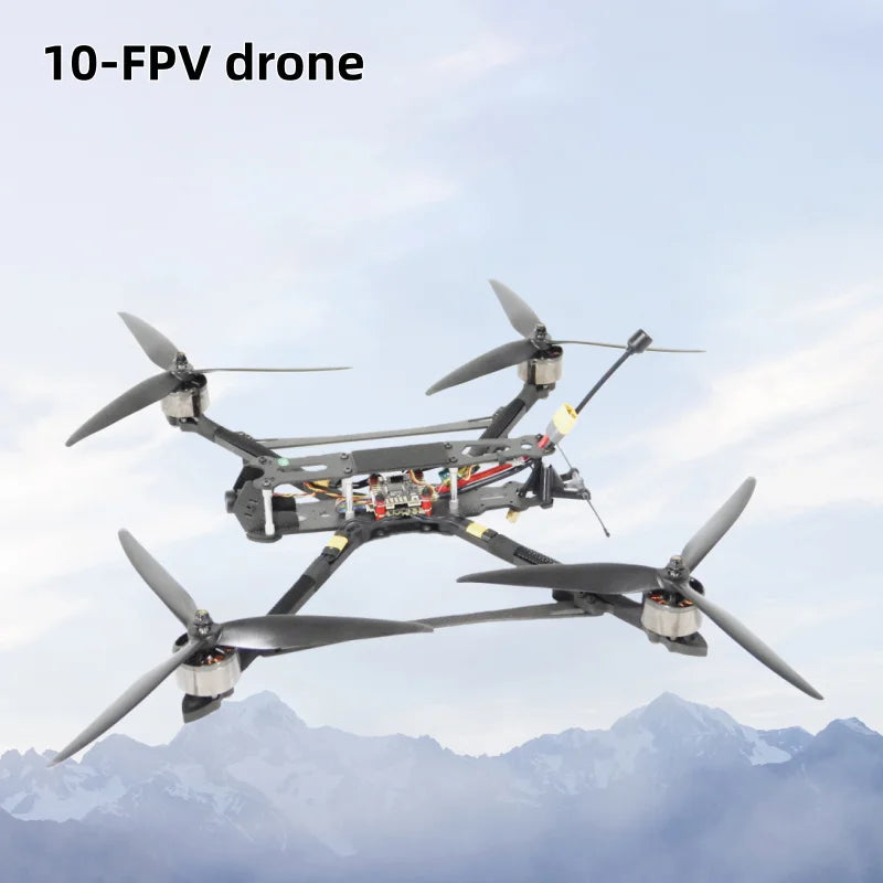 Fast Speed Long Time Fight Beginner 10 Inch Plastic Remote Control FPV Drone Kit with 4K Camera