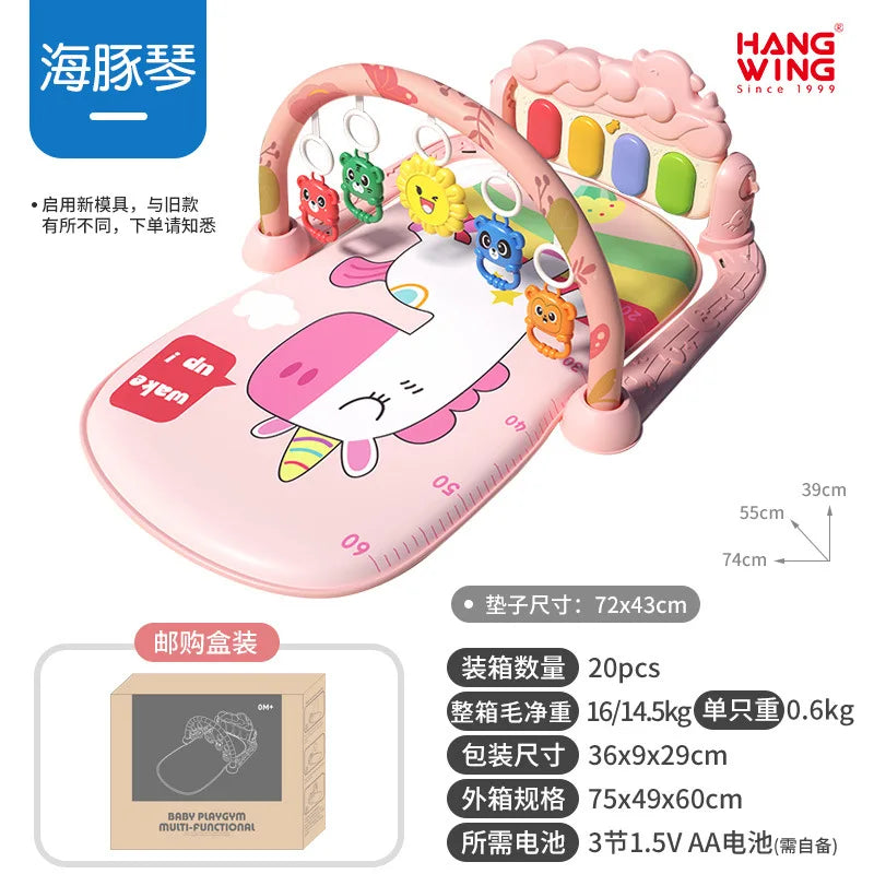 2025 New Baby Music Play Mat Puzzle Carpet Piano Keyboard Infant Playmat Early Education Gym Crawling Game Pad Toy Picnic