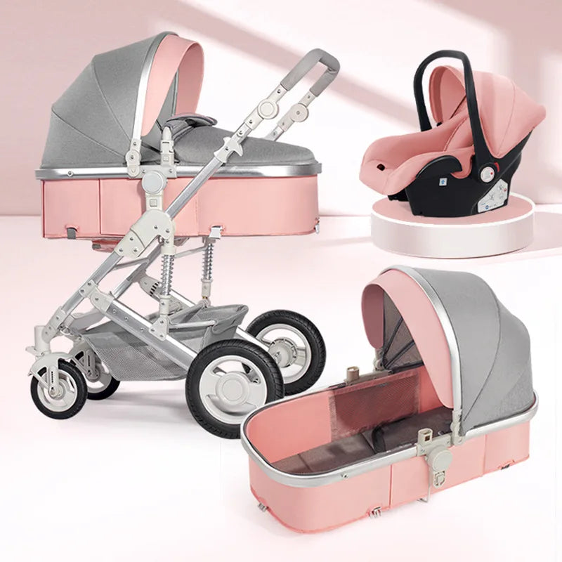 Amazing Selected Baby Stroller 3 in 1 Folding Bi-directional Baby Foldable Stroller Luxury Good Quality Wholesale