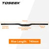 TOSEEK 31.8mm Carbon Mountain Bike Handlebar