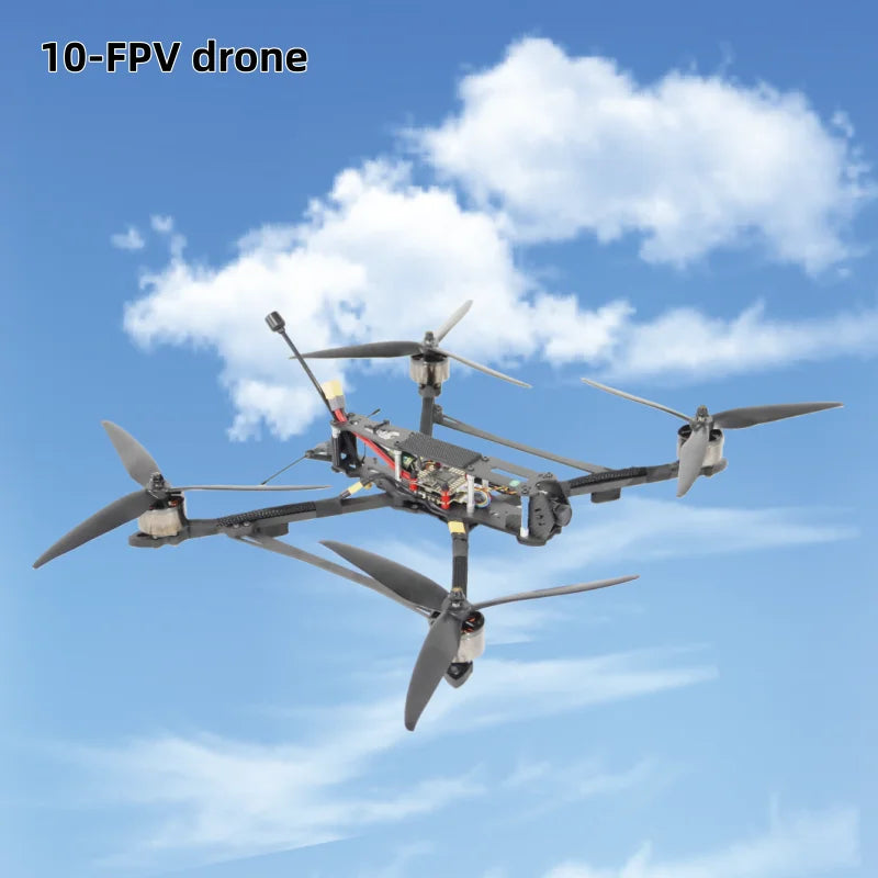 Fast Speed Long Time Fight Beginner 10 Inch Plastic Remote Control FPV Drone Kit with 4K Camera