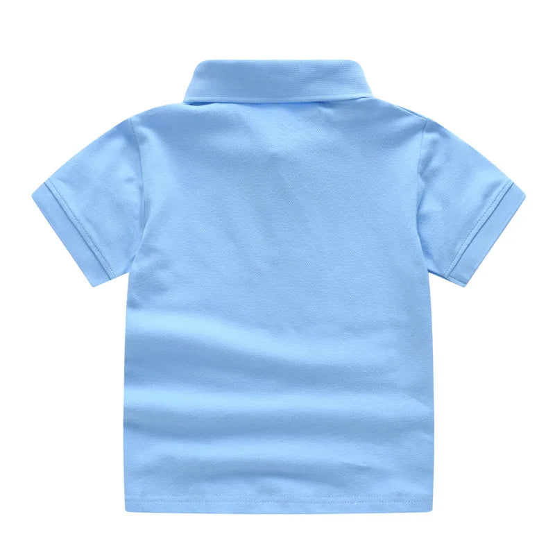 Kids’ Solid Color Uniform Polo Shirt