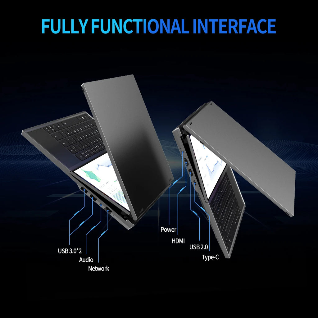 Topton L9 Dual-Screen Laptop – Core i7-9750H, 16-Inch + 14-Inch Touch