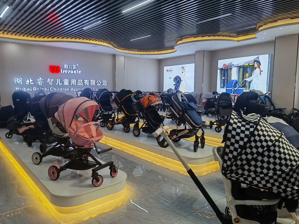 Lightweight 3-in-1 Portable Foldable Baby Stroller Travel System Stainless Steel Frame Oxford Fabric Rubber Wheels 20KG Load