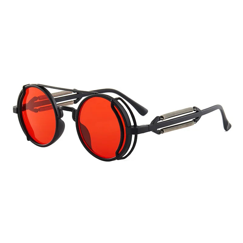 Retro Round Gothic Steampunk Sunglasses