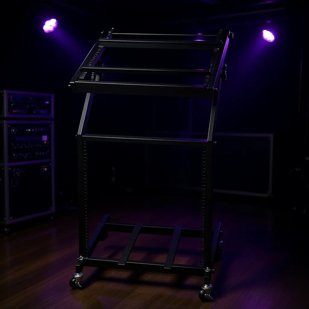 LA01 12U Rolling Audio Mixer Rack Stand