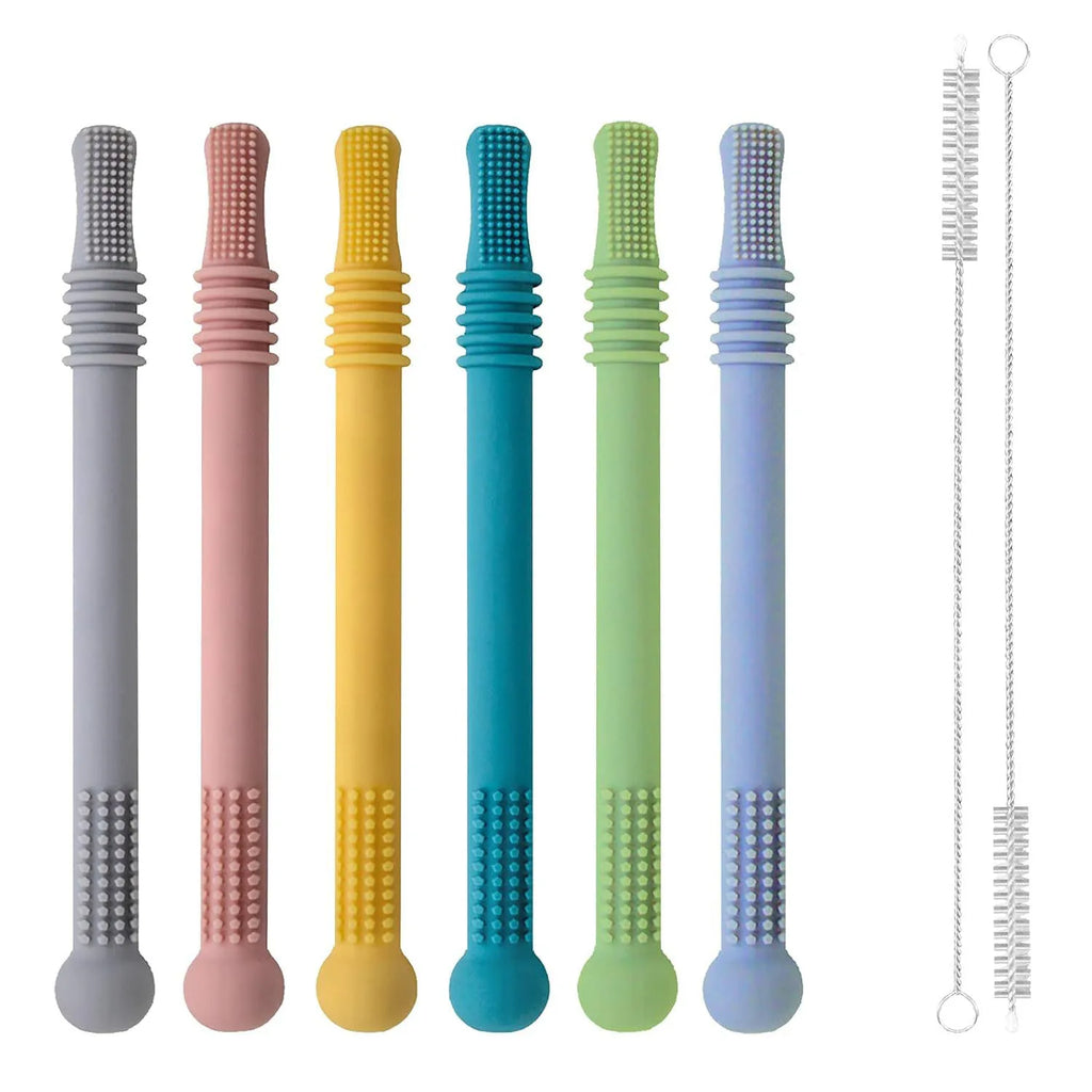 Silicone Teething Tube Toy for Babies
