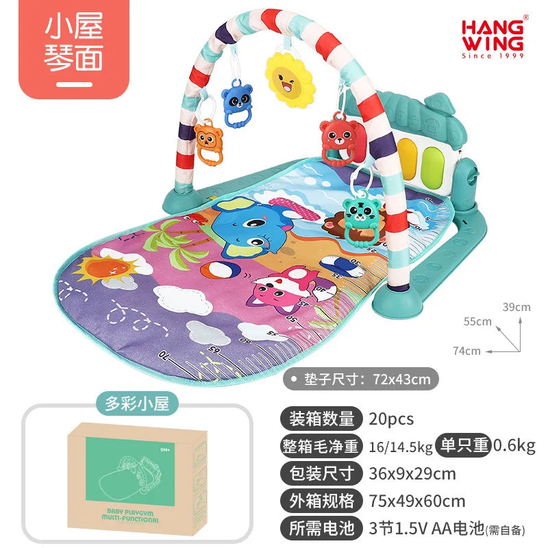 2025 New Baby Music Play Mat Puzzle Carpet Piano Keyboard Infant Playmat Early Education Gym Crawling Game Pad Toy Picnic