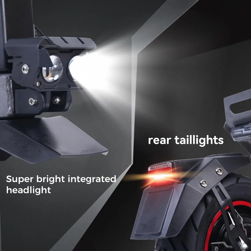 Patinete eléctrico de doble motor de 6000 W: 79 km/h, autonomía de 90 km