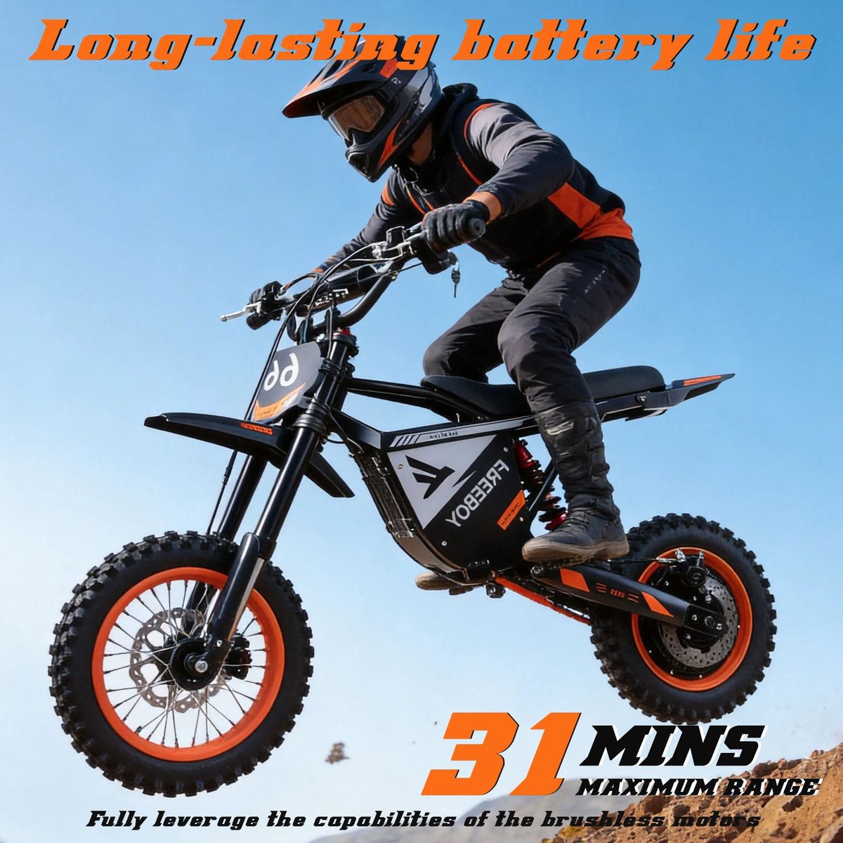 Full-Suspension Electric Dirt Bike