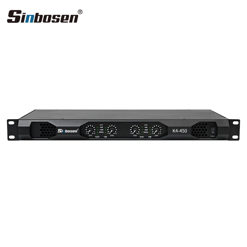 Amplificador de potencia digital profesional de cuatro canales K4-450 de 450 vatios