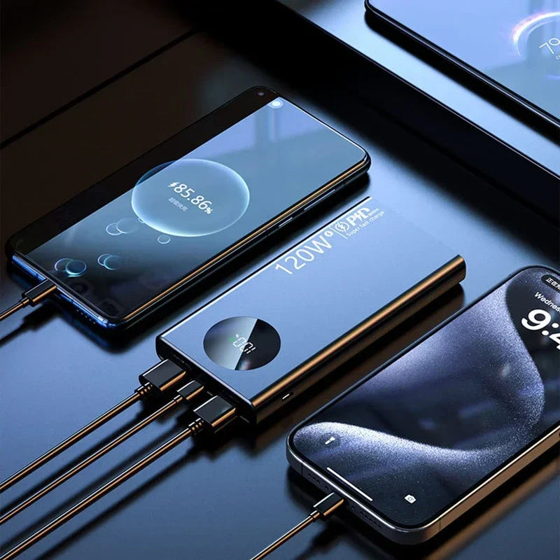 20,000–30,000mAh 22.5W Fast-Charge Power Bank with Display