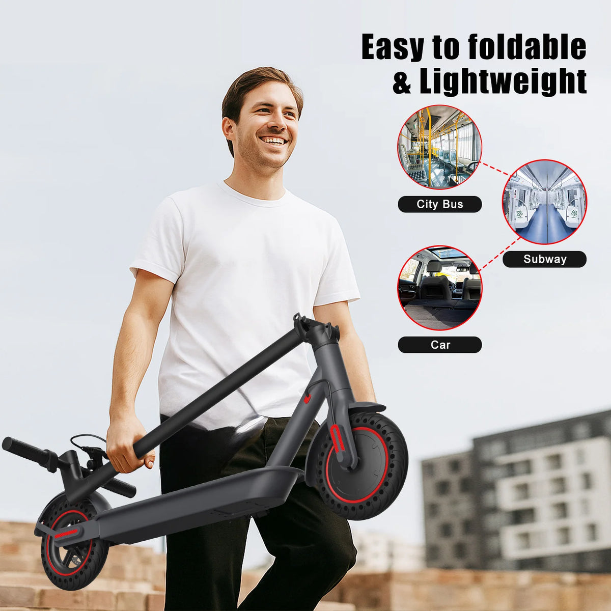 350W Foldable Commuter Electric Scooter – 36V 7.8Ah